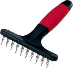 Ferplast Herderhark Dubbel - Hondenvachtborstel - 11x15.5 Cm Rood Zwart -Hondenserie Winkel 1200x1128 5