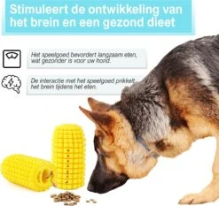 Merkloos Corn Dog Toothbrush - Honden Speelgoed - Hondenspeelgoed - Honden Tandenborstel - Gezond Dieet - Hondenspeeltje - Honden Speelgoed Intelligentie -Hondenserie Winkel 1200x1130