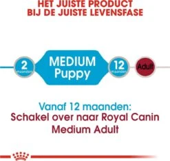 Royal Canin Shn Medium Puppy Pouch - Hondenvoer - 10 X 140 G 30 Royal Canin Shn Medium Puppy Pouch - Hondenvoer - 10 X 140 G -Hondenserie Winkel 1200x1135 3