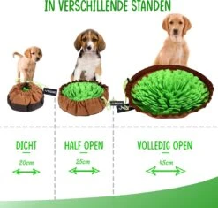 VEDIC® - XL Snuffelmat Groen/Bruin - Hondenspeelgoed- Antischrok - 45 CM - Hondenspeelgoed - Honden En Katten - Intelligentie - Slow Feeder - Voerbak 12 VEDIC® - XL Snuffelmat Groen/Bruin - Hondenspeelgoed- Antischrok - 45 CM - Hondenspeelgoed - Honden En Katten - Intelligentie - Slow Feeder - Voerbak -Hondenserie Winkel 1200x1140 1