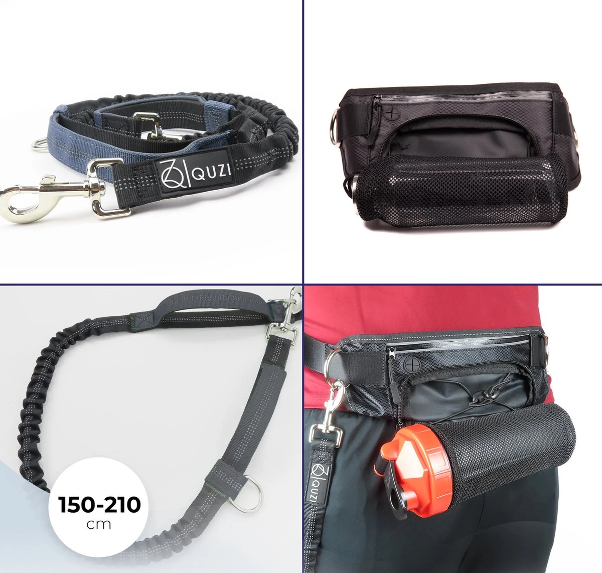 Canicross Looplijn Hond Met Heupriem Voor Hardlopen - Elastische Handsfree Hondenriem - Honden Trainingslijn - 150/200cm - Grijs 11 Canicross Looplijn Hond Met Heupriem Voor Hardlopen - Elastische Handsfree Hondenriem - Honden Trainingslijn - 150/200cm - Grijs - Afbeelding 9