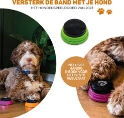 Vulpes Pets® PRO Praatknop Voor Honden - Dogbuttons - Laat Uw Huisdier Spreken - Hondenspeelgoed - Honden Training - Incl. E-Book & Trainingsstickers 19 Vulpes Pets® PRO Praatknop Voor Honden - Dogbuttons - Laat Uw Huisdier Spreken - Hondenspeelgoed - Honden Training - Incl. E-Book & Trainingsstickers -Hondenserie Winkel 1200x1143 2