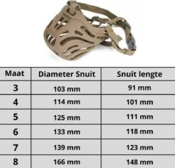 XtraSafe Muilkorf Voor Kleine Honden - Beige - Maat 4 - Verstelbaar -Hondenserie Winkel 1200x1147 6