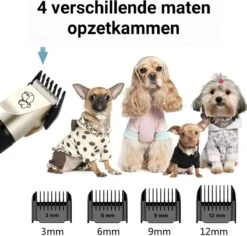 Merkloos Professionele Dierentondeuse - Scheerapparaat Voor Honden En Katten - Trimmer - 4 Opzetstukken - Oplaadbaar - Draadloos - Stil - Verschillende Haar En Vachtlengtes - Haartrimmer - Hondentrimmer - Honden Trimmer - Honden Knippen - Haren Knippen -Hondenserie Winkel 1200x1148 6