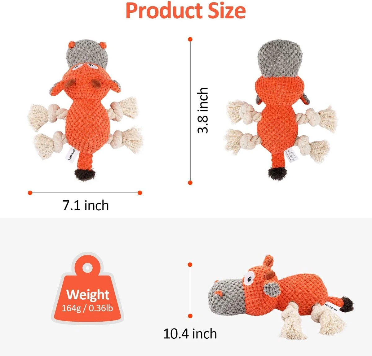 Merkloos Hondenknuffel - Interactief Piepspeelgoed Voor Honden - Teddy - Stoer Hondenkauwspeelgoed - Met Katoenen Materiaal En Gekreukt Papier - Hondenspeelgoed Voor Grote En Kleine Honden 5 Merkloos Hondenknuffel - Interactief Piepspeelgoed Voor Honden - Teddy - Stoer Hondenkauwspeelgoed - Met Katoenen Materiaal En Gekreukt Papier - Hondenspeelgoed Voor Grote En Kleine Honden - Afbeelding 3
