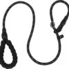 Nixnix - Honden Riem - 1,7cm - Zwart - 1,2cm Dik - Sliplijn - Nylon - Hondenriem - Verstelbaar - Jachtlijn Met Stop - Leiband -Hondenserie Winkel 1200x1152 6