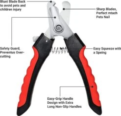 Merkloos Professionele Nagelschaar - Dieren Nagelschaar - Rood & Zwart - Honden Nagelknipper - Hondennagels - Honden Knip Schaar - Honden Knipsch -Hondenserie Winkel 1200x1153 16