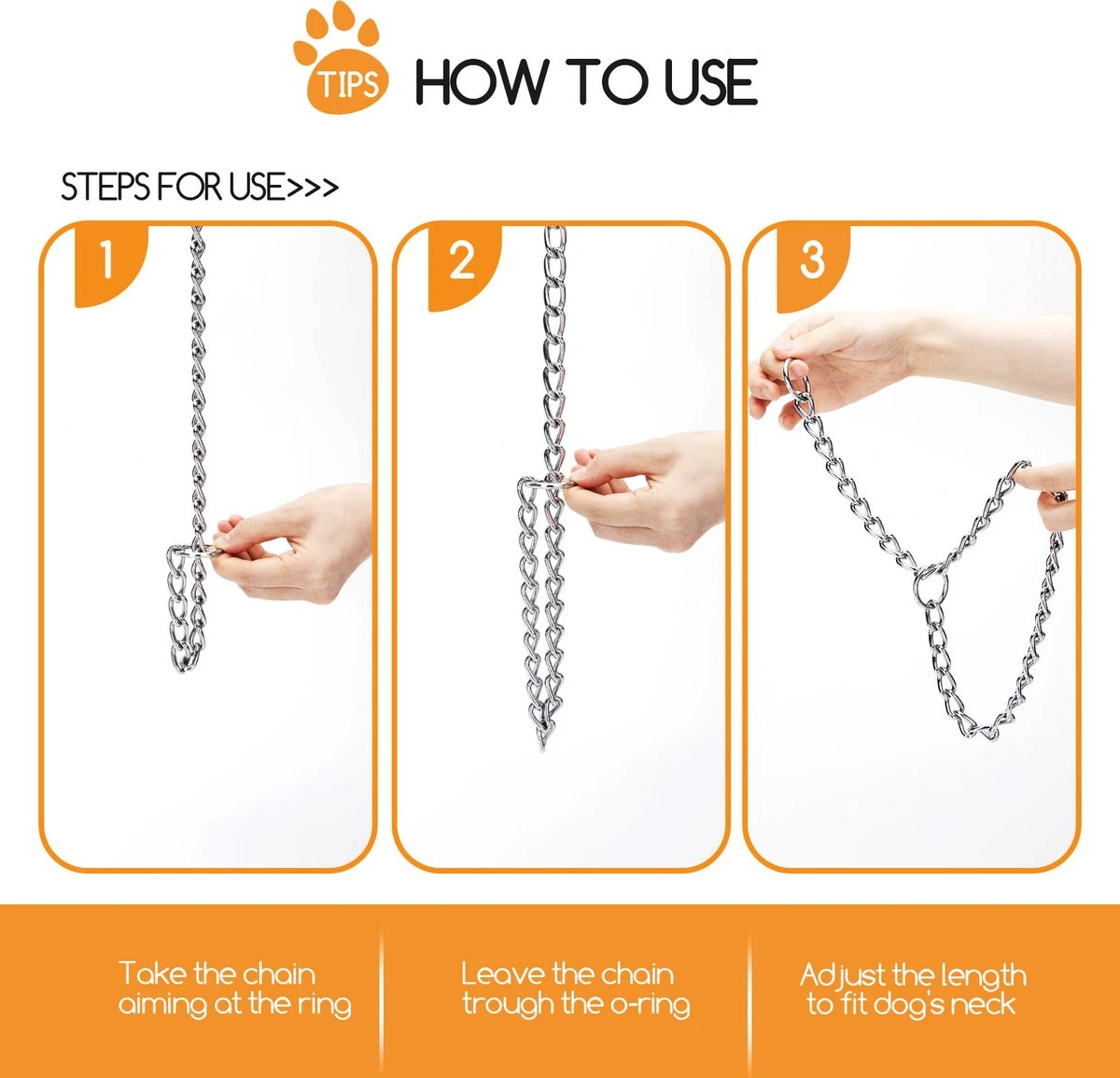 Nobleza Slipketting Hond - Sliphalsband - Trainingshalsband - Hondenketting - Maat L 7 Nobleza Slipketting Hond - Sliphalsband - Trainingshalsband - Hondenketting - Maat L - Afbeelding 5