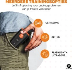 Vulpes Pets® Ultrasone Anti Blaf Apparaat – 3-in-1 Anti Blaf Apparaat Pro - Diervriendelijk & Zonder Schok - Alternatief Anti Blafband - Voor Kleine & Grote Honden - Audio - Flashlight - USB-Oplaadbaar -Hondenserie Winkel 1200x1157 4