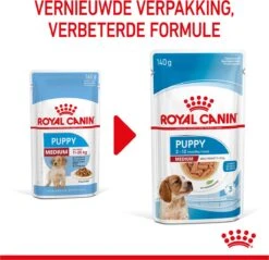 Royal Canin Shn Medium Puppy Pouch - Hondenvoer - 10 X 140 G 32 Royal Canin Shn Medium Puppy Pouch - Hondenvoer - 10 X 140 G -Hondenserie Winkel 1200x1159 18