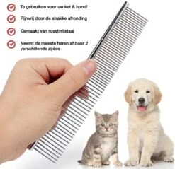 Merkloos Anti-Klit- Kam - Haarverwijderaar Voor Huisdieren - Pijnloos - Roestvrijstaal - Huisdiervriendelijk -Hondenserie Winkel 1200x1161 11
