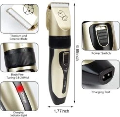Merkloos Professionele Dierentondeuse - Scheerapparaat Voor Honden En Katten - Trimmer - 4 Opzetstukken - Oplaadbaar - Draadloos - Stil - Verschillende Haar En Vachtlengtes - Haartrimmer - Hondentrimmer - Honden Trimmer - Honden Knippen - Haren Knippen -Hondenserie Winkel 1200x1167 11