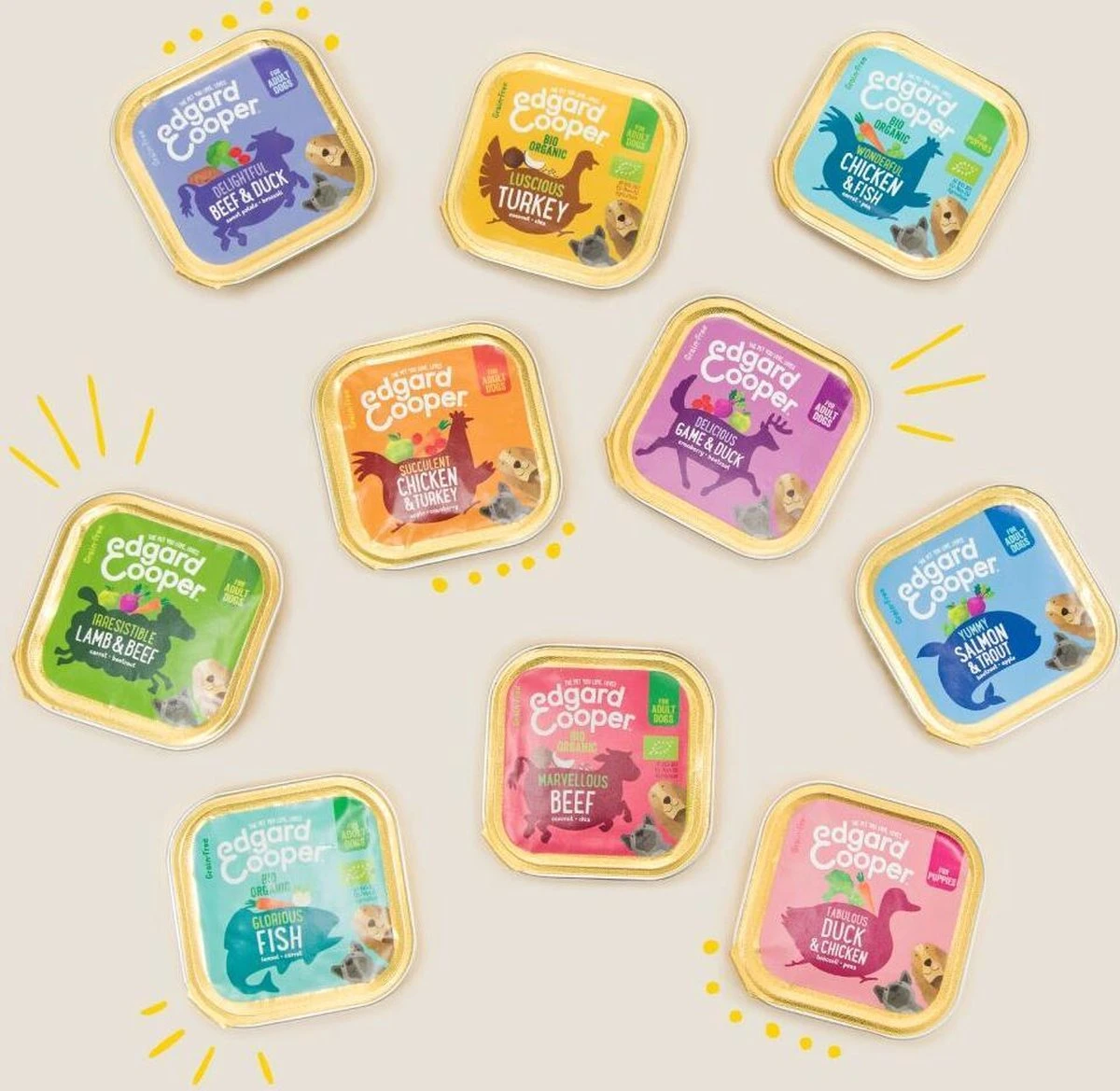 Edgard & Cooper Eend & Kip Kuipje- Voor Puppy's - Hondenvoer - 22 X 150g 7 Edgard & Cooper Eend & Kip Kuipje- Voor Puppy's - Hondenvoer - 22 X 150g - Afbeelding 5