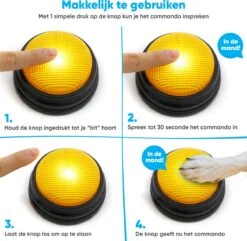 BFreshPets Praatknop Voor Honden - 6 Stuks - Dogbuttons - Hondenspeelgoed - Honden Training - Laat Uw Huisdier Spreken 16 BFreshPets Praatknop Voor Honden - 6 Stuks - Dogbuttons - Hondenspeelgoed - Honden Training - Laat Uw Huisdier Spreken -Hondenserie Winkel 1200x1170 6