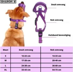 Sharon B Muilkorf Paars Maat M - Fleece - Wasbaar - Reflecterend 15 Sharon B Muilkorf Paars Maat M - Fleece - Wasbaar - Reflecterend -Hondenserie Winkel 1200x1179 8