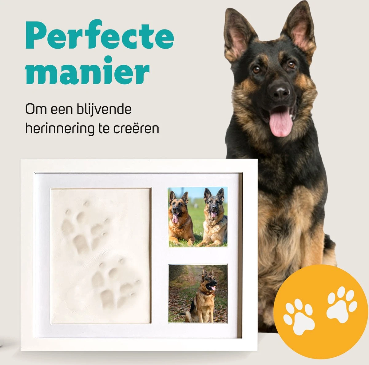 Honden Fotolijst Met Kleiafdruk - Gipsafdruk - Speelgoed Voor Dieren - Pootafdruk Hond - Puppy Speelgoed - Gipsafdruk Huisdier 7 Honden Fotolijst Met Kleiafdruk - Gipsafdruk - Speelgoed Voor Dieren - Pootafdruk Hond - Puppy Speelgoed - Gipsafdruk Huisdier - Afbeelding 5