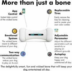 Wickedbone - Automatisch, Interactief En Intelligent Speelgoed Voor Honden - App & Bluetooth Bestuurbaar - USB Oplaadbaar -Hondenserie Winkel 1200x1191 5