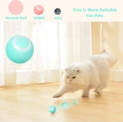 Merkloos Pecute® Elektrische Speelbal - Slimme Interactieve Zelfrollende Bal - Kat En Hond Speelgoed - Kattenspeelgoed - Blauw 10 Merkloos Pecute® Elektrische Speelbal - Slimme Interactieve Zelfrollende Bal - Kat En Hond Speelgoed - Kattenspeelgoed - Blauw -Hondenserie Winkel 1200x1192 4