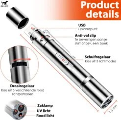 PetFriends Laserpen Voor Kat - USB Oplaadbaar - Laserpointer - Laserlampje - Kattenspeeltjes 13 PetFriends Laserpen Voor Kat - USB Oplaadbaar - Laserpointer - Laserlampje - Kattenspeeltjes -Hondenserie Winkel 1200x1195 3