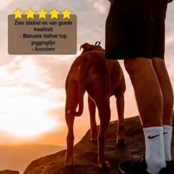 Looplijn Met Heupriem Hands Free - Hondenriem - Reflecterende Hardloopband -Elastische Leiband - Heuptas En Flessenhouder - Zwart - 150 Cm Tot 210 Cm -Hondenserie Winkel 1200x1198 27