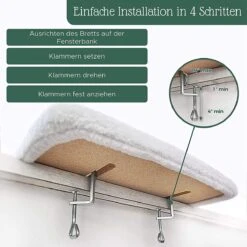 Pfotenolymp® Premium Window Baars/Krabmat Voor Katten Bij Het Raam - Vensterbank/Kattenbank Voor De Vensterbank - Zit/Ligstoel Voor Katten -Hondenserie Winkel 1200x1199 1