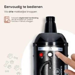 MiMOPETS® Hondenföhn Met 4 Opzetstukken – Waterblazer Voor Honden Met Geluiddemper -Hondendroger - Zwart -Hondenserie Winkel 1200x1200 1015