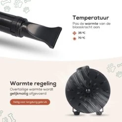 MiMOPETS® Hondenföhn Met 4 Opzetstukken – Waterblazer Voor Honden Met Geluiddemper -Hondendroger - Zwart -Hondenserie Winkel 1200x1200 1016