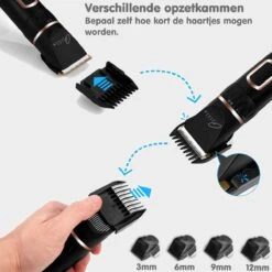 Tjilla Professionele Dieren/honden Tondeuse Set Extra Krachtig - Honden Trimmer - Lang Of Kortharige Huisdieren Katten & Honden - Draadloos - Weinig Geluid -Hondenserie Winkel 1200x1200 1032