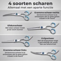 VoordeelShop 7-Delige Huisdier Knipset Met Etui - Trimmen Hond - Honden Schaar - Effileerschaar Hond - Huisdier Trimmer - Huisdier Knippen - Knipschaar Haar - Haar Schaar - Kapper - Kapperset - Scharenset -Hondenserie Winkel 1200x1200 1068