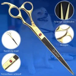 Scharenset Hond - 8-Delige Scharenset - Hondenschaar - Trimset - Trimschaar Voor Honden - Huisdier Knipset - Effileerschaar Hond - Goud 16 Scharenset Hond - 8-Delige Scharenset - Hondenschaar - Trimset - Trimschaar Voor Honden - Huisdier Knipset - Effileerschaar Hond - Goud -Hondenserie Winkel 1200x1200 1091