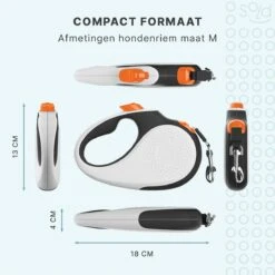 Hondenriem Tape - 5 Meter - Medium - Voor Honden <25 Kg - Zwart-Wit 17 Hondenriem Tape - 5 Meter - Medium - Voor Honden <25 Kg - Zwart-Wit -Hondenserie Winkel 1200x1200 1328