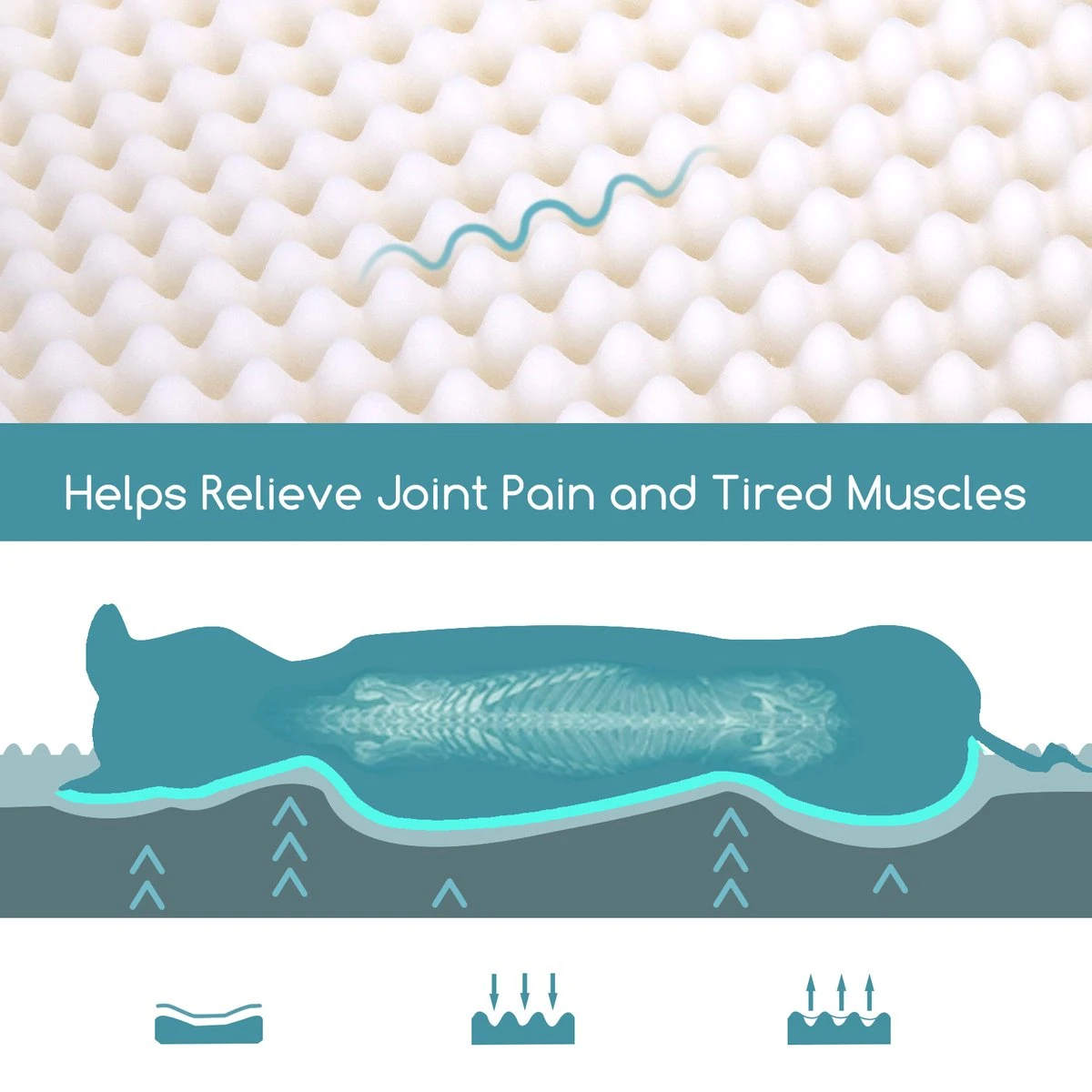 Nobleza Orthopedische Hondenkussen Wasbaar - Hondenbed - Maat XL: 110 X 80 X 8 Cm - Grijs 7 Nobleza Orthopedische Hondenkussen Wasbaar - Hondenbed - Maat XL: 110 X 80 X 8 Cm - Grijs - Afbeelding 5