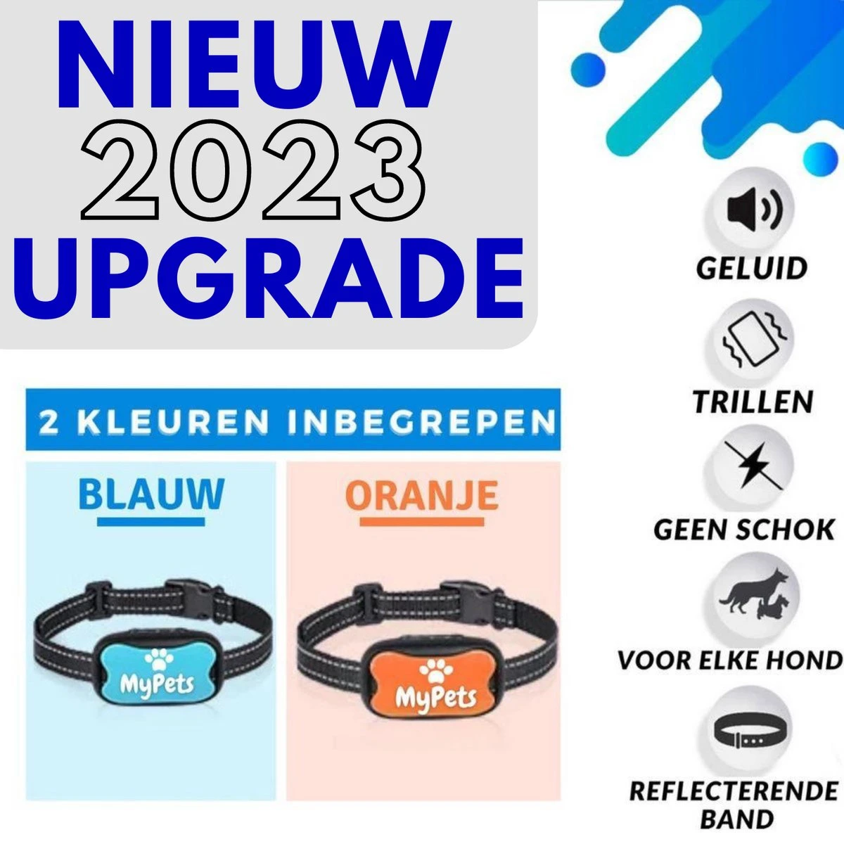 MyPets™ Anti-blafband - Anti Blaf Apparaat - Voor Kleine Honden En Grote Honden - Diervriendelijk - Opvoedingshalsband - Trainingshalsband - 2022/2023 Versie - Inclusief Batterijen 4 MyPets™ Anti-blafband - Anti Blaf Apparaat - Voor Kleine Honden En Grote Honden - Diervriendelijk - Opvoedingshalsband - Trainingshalsband - 2022/2023 Versie - Inclusief Batterijen - Afbeelding 2