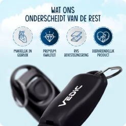 VEDIC® - Luxe Clicker Met Fluit - Clickertraining Voor Honden - Zwart - Bevestigingsring - Fluit - Hondentraining -Hondenserie Winkel 1200x1200 1420