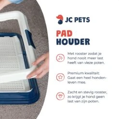 JC Pets Premium Pad Houder Met Rooster - Inclusief 20 Puppy Training Pads - Hondentoilet - Zindelijkheidstraining Hond -Hondenserie Winkel 1200x1200 1446