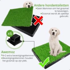 AWEMOZ Hondentoilet Kunstgras - Met 2 Matten En Opvangbak - 64x52x7,5cm - Puppy Pads - Zindelijkheidstraining Hond - Training Pads - Indoor / Outdoor Honden Toilet 16 AWEMOZ Hondentoilet Kunstgras - Met 2 Matten En Opvangbak - 64x52x7,5cm - Puppy Pads - Zindelijkheidstraining Hond - Training Pads - Indoor / Outdoor Honden Toilet -Hondenserie Winkel 1200x1200 1479