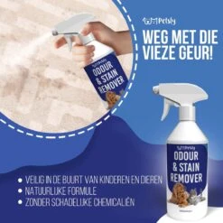 Petsly Odour & Stain Remover - Geurverwijderaars - Urine Vlekken Verwijderen Urinegeur Verwijderen Met Plantaardige Enzymen - 1L -Hondenserie Winkel 1200x1200 1492