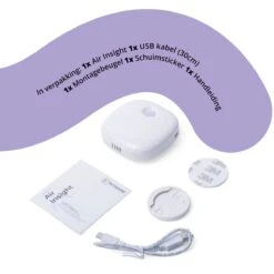 Pettadore Air Insight - Kattenbak Geurverdrijver & Teller - Actieve Zuurstof En Ionen - Oplaadbaar - Met App -Hondenserie Winkel 1200x1200 1506