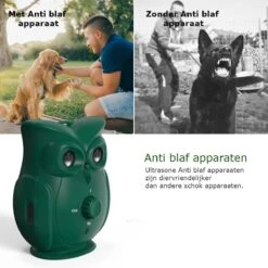 Bolify - Anti Blaf Apparaat - Anti Blafband - Anti Blaf - Zonder Schok - Diervriendelijk - Ultrasoon - Uil Model -Hondenserie Winkel 1200x1200 1551