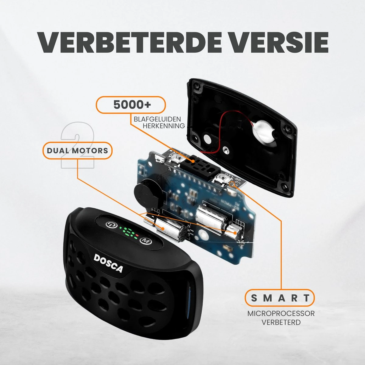 DOSCA® Anti Blafband - Anti Blaf Apparaat - Blafband Voor Honden - Zonder Schok En Diervriendelijk 4 DOSCA® Anti Blafband - Anti Blaf Apparaat - Blafband Voor Honden - Zonder Schok En Diervriendelijk - Afbeelding 2