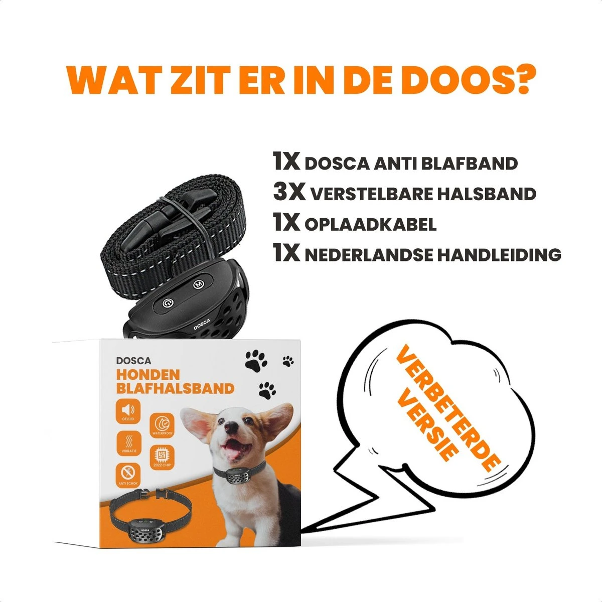 DOSCA® Anti Blafband - Anti Blaf Apparaat - Blafband Voor Honden - Zonder Schok En Diervriendelijk 10 DOSCA® Anti Blafband - Anti Blaf Apparaat - Blafband Voor Honden - Zonder Schok En Diervriendelijk - Afbeelding 8