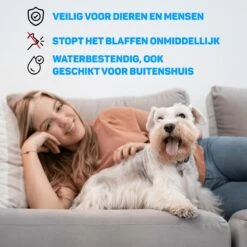 Vulpes Pets® Anti Blaf Apparaat Pro - Anti Blafband Voor Alle Honden - Luxe Hondentrainer - Diervriendelijk & Zonder Schok - Inclusief 9V Batterij - Waterbestendig - Ophangbaar - Instelbare Ultrasone Niveauregeling - 4 Standen -Hondenserie Winkel 1200x1200 1580