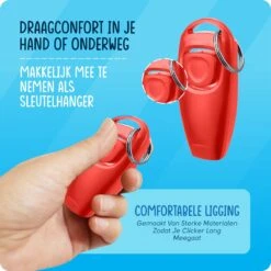 VEDIC® - Luxe Clicker Met Fluit - Clickertraining - Rood - Bevestigingsring - Fluit - Hondentraining 12 VEDIC® - Luxe Clicker Met Fluit - Clickertraining - Rood - Bevestigingsring - Fluit - Hondentraining -Hondenserie Winkel 1200x1200 1629