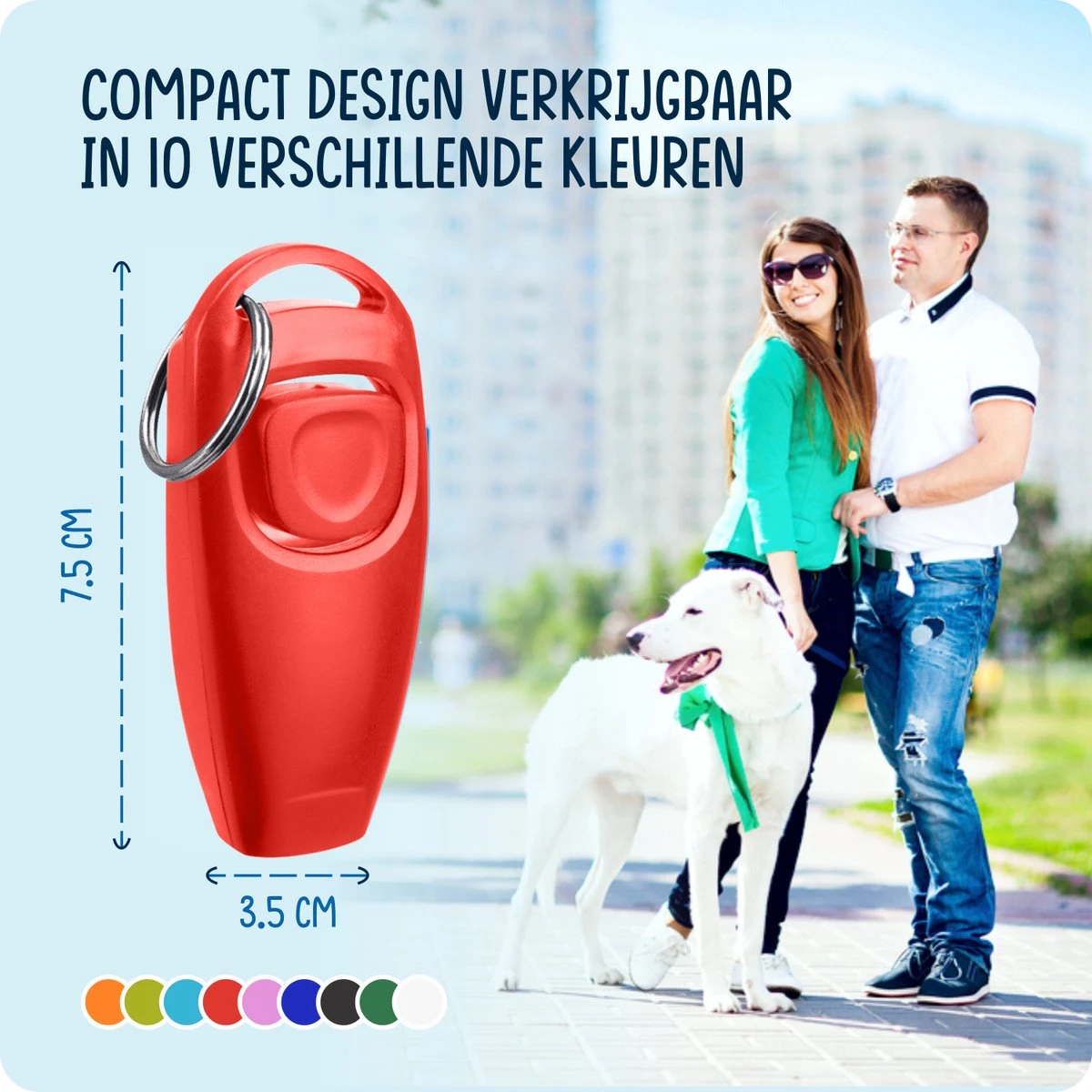 VEDIC® - Luxe Clicker Met Fluit - Clickertraining - Rood - Bevestigingsring - Fluit - Hondentraining 8 VEDIC® - Luxe Clicker Met Fluit - Clickertraining - Rood - Bevestigingsring - Fluit - Hondentraining - Afbeelding 6