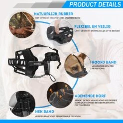 Sharon B Muilkorf Hond - Zwart - XXL - Voor Zeer Grote Honden - Snuitomtrek 38-43 Cm 13 Sharon B Muilkorf Hond - Zwart - XXL - Voor Zeer Grote Honden - Snuitomtrek 38-43 Cm -Hondenserie Winkel 1200x1200 1660