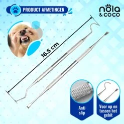 Nola & Coco® Tandsteen Verwijderaar Set Inclusief Bewaardoosje - Tandenkrabber - Set Van Twee - Hond - Kat - Tandenborstel - Tandplak Verwijderen - Tandenstoker - Honden Tanden Schoonmaken - Tandenhaakje - Gebitsreiniging 13 Nola & Coco® Tandsteen Verwijderaar Set Inclusief Bewaardoosje - Tandenkrabber - Set Van Twee - Hond - Kat - Tandenborstel - Tandplak Verwijderen - Tandenstoker - Honden Tanden Schoonmaken - Tandenhaakje - Gebitsreiniging -Hondenserie Winkel 1200x1200 1690