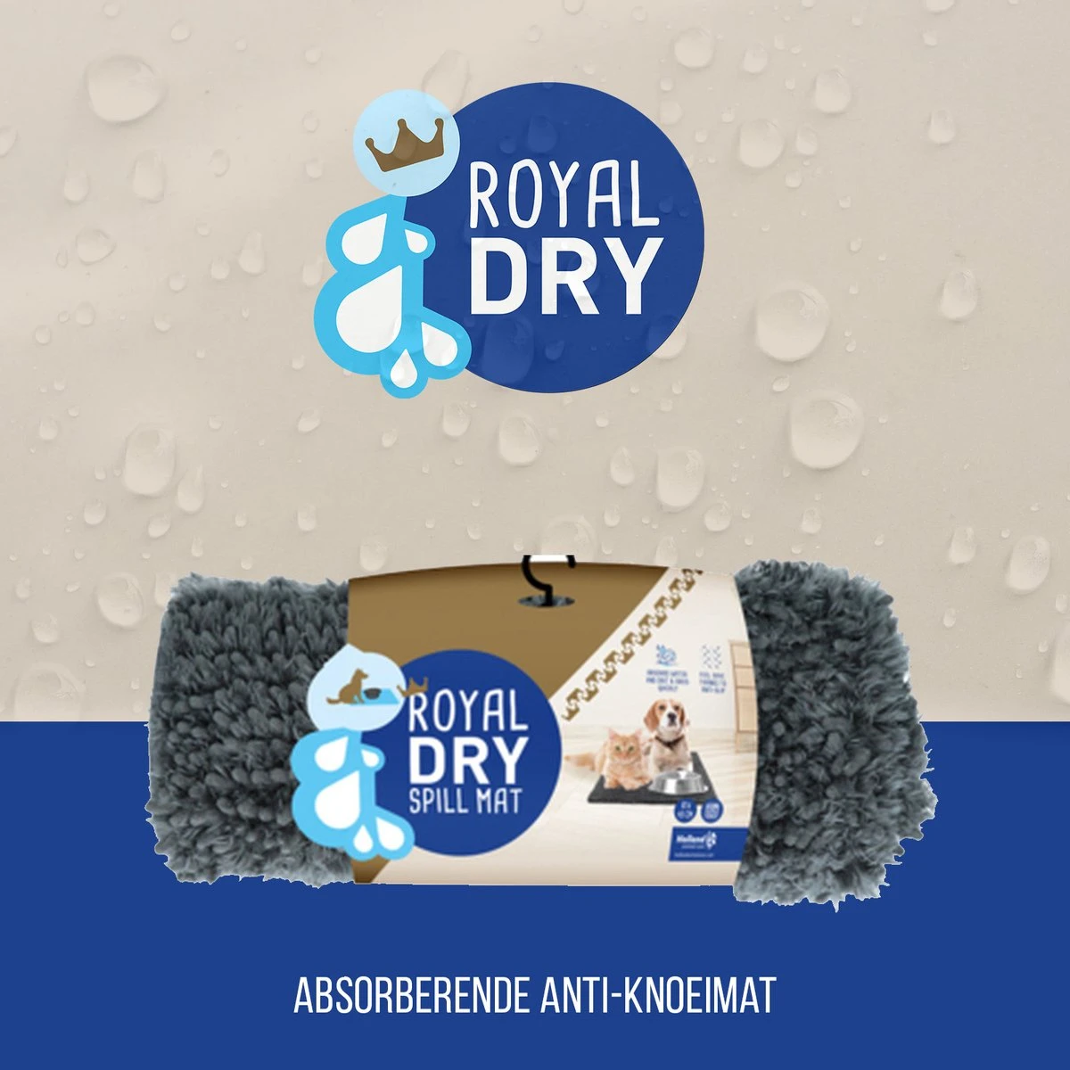 Royal Dry Absorberende Anti-knoeimat Voor Honden – Trekt Vuil Als Een Spons – Laat Geen Vocht Door – 61x45 Cm – Microfiber Chenille – Geschikt Voor Honden En Overige Huisdieren 7 Royal Dry Absorberende Anti-knoeimat Voor Honden – Trekt Vuil Als Een Spons – Laat Geen Vocht Door – 61x45 Cm – Microfiber Chenille – Geschikt Voor Honden En Overige Huisdieren - Afbeelding 5