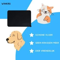 Winkrs - Placemat Voor Voerbak Van Hond Of Kat Huisdieren - Zwart Siliconen Waterdicht -Hondenserie Winkel 1200x1200 249