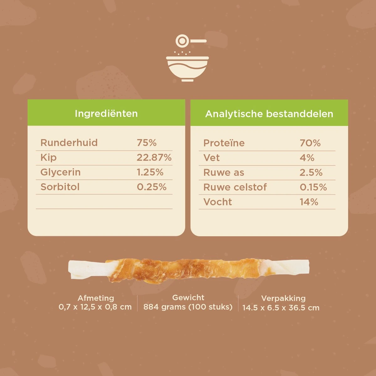 Petstyleliving Gedraaide Sticks Met Kip - Voordeelzak 100 Stuks 12,5cm - Hersluitbaar - Hondensnacks - Kauwstaaf 6 Petstyleliving Gedraaide Sticks Met Kip - Voordeelzak 100 Stuks 12,5cm - Hersluitbaar - Hondensnacks - Kauwstaaf - Afbeelding 4