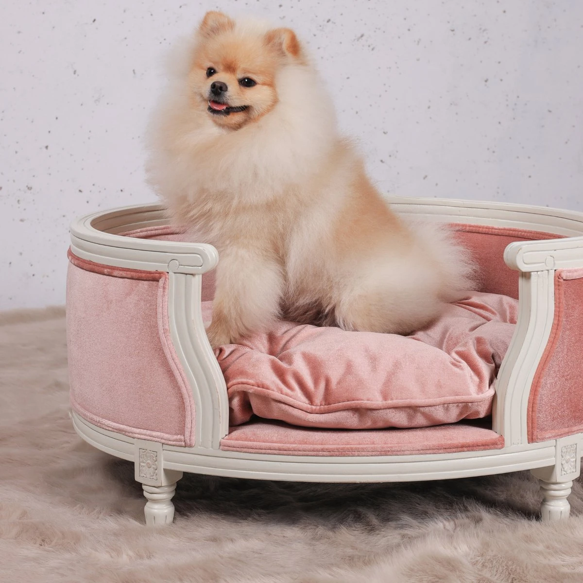 Lord Lou - George Blauw Velvet S - Luxe Hondenmand - Luxe Kattenmand - 49x40x31 11 Lord Lou - George Blauw Velvet S - Luxe Hondenmand - Luxe Kattenmand - 49x40x31 - Afbeelding 9